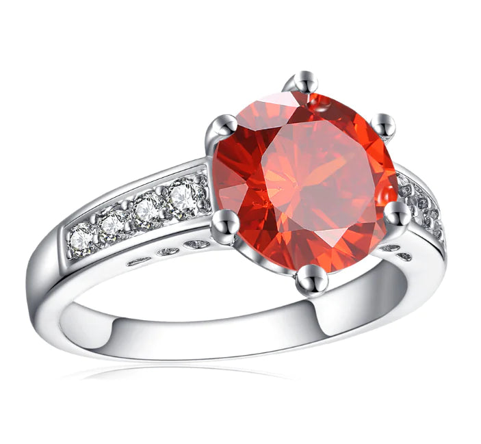 Platinum Six-Prong Ring Jewelry