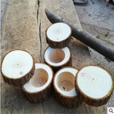 Rotating Lid Wooden Ring Box with Packaging