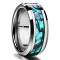 Mother of Pearl Inlay Tungsten Wedding Ring