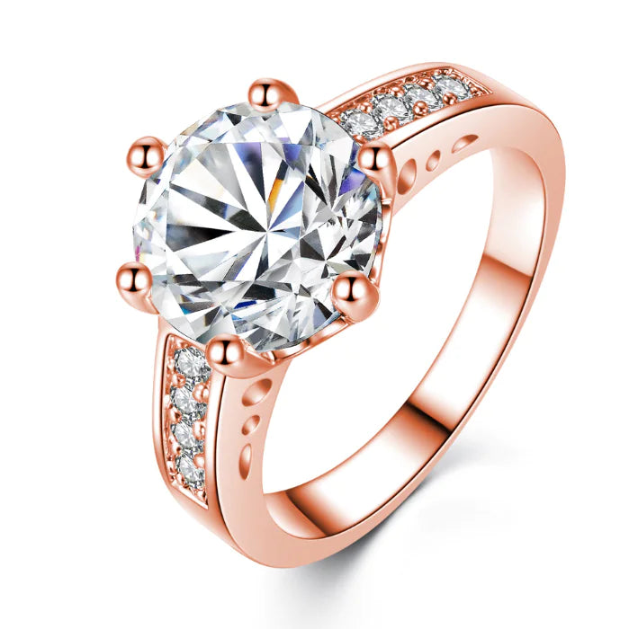 Platinum Six-Prong Ring Jewelry