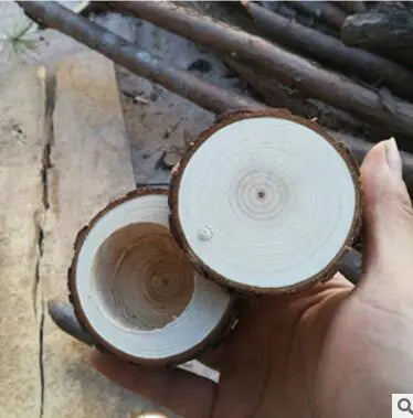 Rotating Lid Wooden Ring Box with Packaging