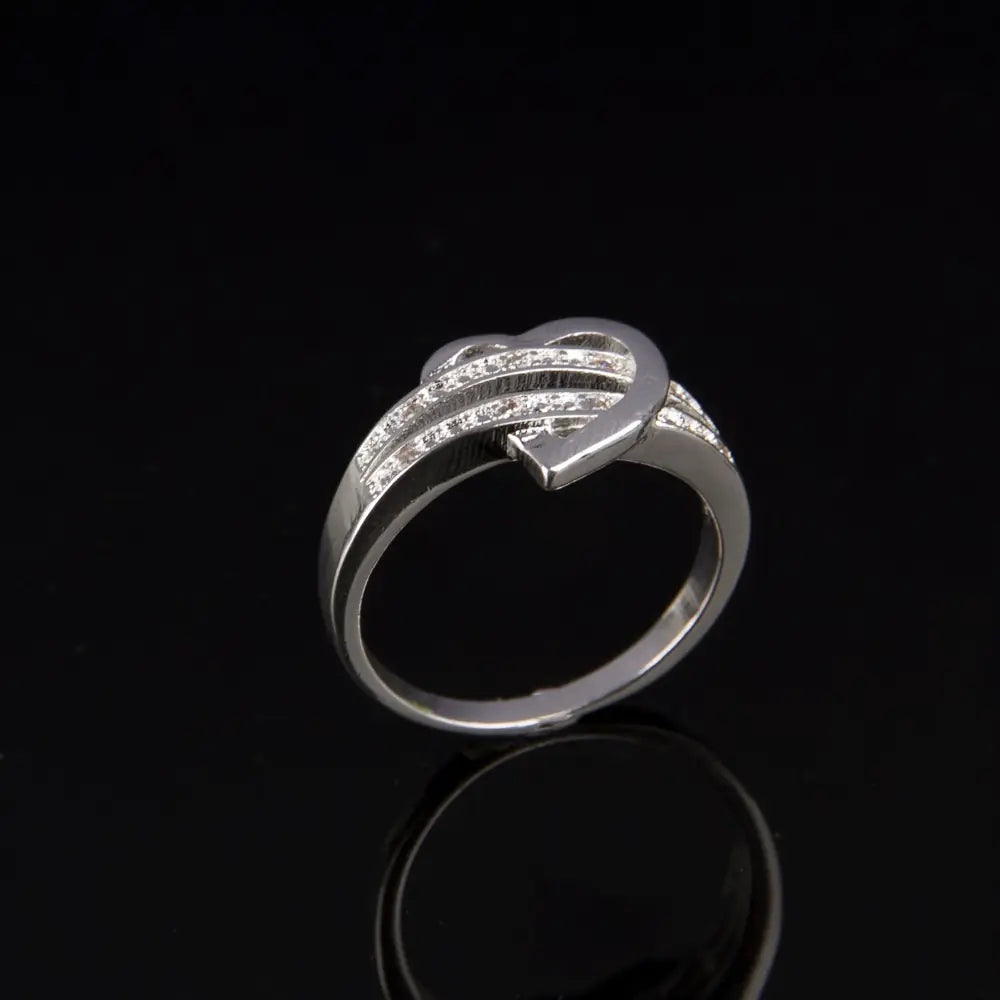 Heart-Shaped Diamond Ring Jewelry